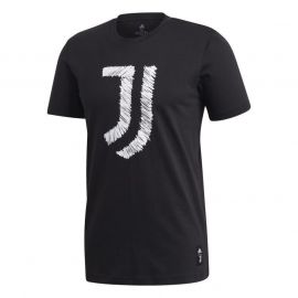 adidas Juventus DNA T Shirt 2020 2021 Black/White