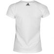 adidas Linear QT T Shirt Ladies White/Black