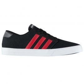 Boty adidas VS Skate Mens Canvas Trainers Black/Red