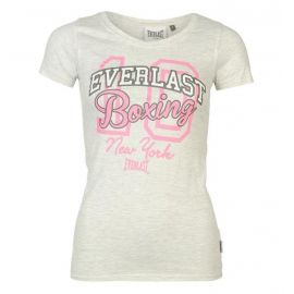 Everlast Logo T Shirt Ladies Ash Marl