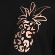 Golddigga Oversized T Shirt LadiesColour Pineapple černá