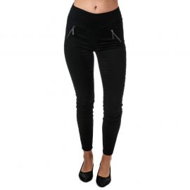 Kalhoty Vero Moda Womens Hot Emma Zipper Skinny Trousers Black