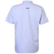 Kangol Short Sleeve Grandad Collar Shirt Mens Blue