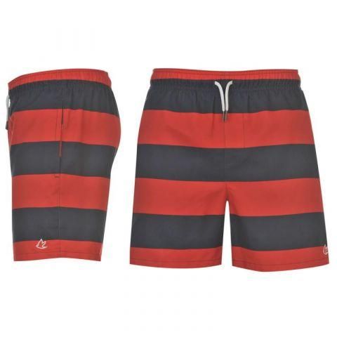 Kraťasy SoulCal Stripe Swim Shorts Navy/Red