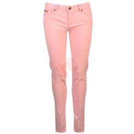 Legíny Lee Cooper Coloured Jeans Ladies Pink