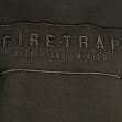 Mikina Firetrap Raglan Crew Sweatshirt Ladies Khaki/Black
