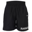 New Era Mens NFL Oakland Raiders Tram Logo Shorts Black