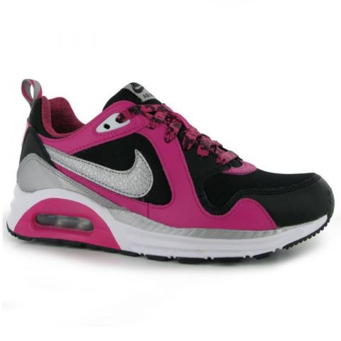 Nike Air Max Trax Junior Girls Trainers Black/Silv/Pink