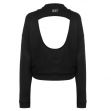 Nike Dry Crew Neck Crop Sweatshirt Ladies Black