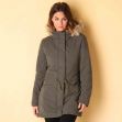Only Womens Lucca Contrast Parka Khaki