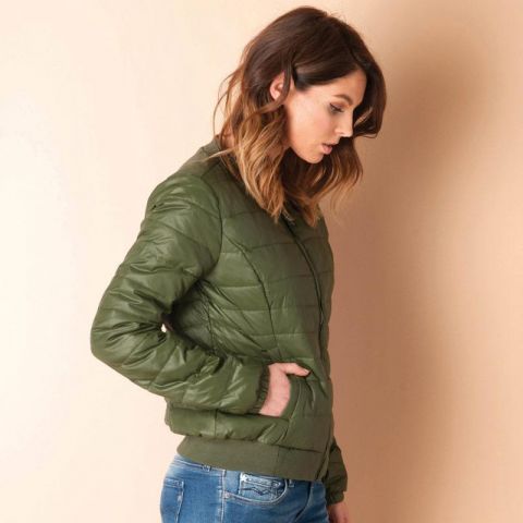 Only Womens Tahoe Spring Bomber Jacket Green