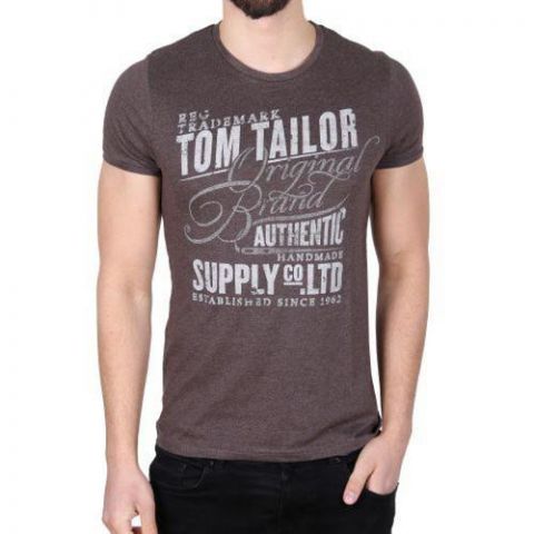 Pánské triko Tom Tailor Brovn