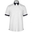 Pierre Cardin Fashion Short Sleeve Shirt Mens White/Navy