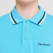 Pierre Cardin Tipped Polo Shirt Mens Turquoise