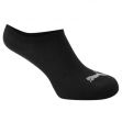 Puma Invisible 2 Pack Trainers Socks Black/Grey