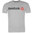 Reebok Delta Logo T Shirt Mens Grey