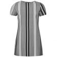Šaty Glamorous Stripe Shift Dress Black/White
