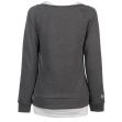 SoulCal Double Layer Sweatshirt Ladies CharcoalM/White