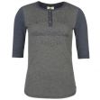 SoulCal Raised With Wolves T Shirt Ladies Grey/Navy