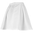Sukně Glamorous Jacquard Skater Skirt White