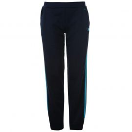 Tepláky Lonsdale 2 Stripe Jogging Pants Ladies Navy/Fluo Blue