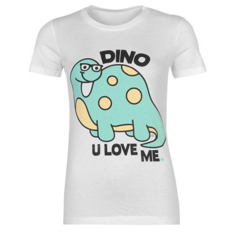Tílko Goodie Two Sleeves Goodie Printed T Shirt Ladies Dino You