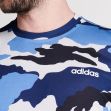 Tričko adidas Mens Training Allover Printed T-Shirt Blue Camo