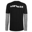 Tričko Airwalk Check Layer T Shirt Mens Black