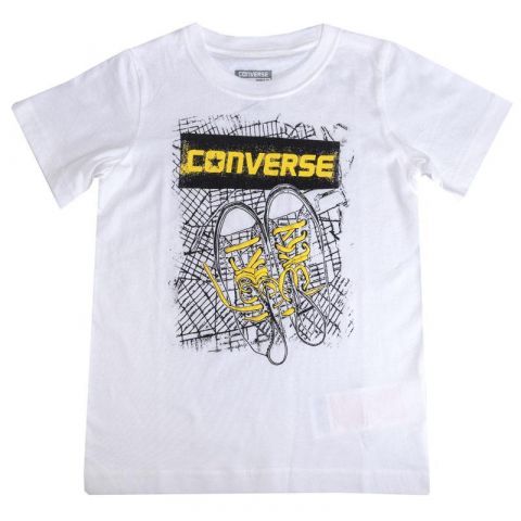 Tričko Converse Infant Boys Bk Map T-Shirt White