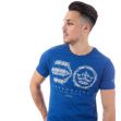 Tričko Crosshatch Mens Crozhatch T-Shirt Blue