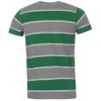 Tričko Lee Cooper YD Stripe T Shirt Mens Grey Marl/Green