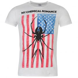 Tričko Official My Chemical Romance T Shirt Mens Flag Logo