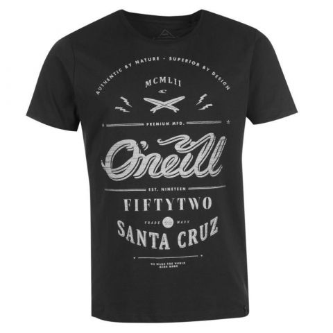 Tričko ONeill The Arc T Shirt Mens Black/Grey