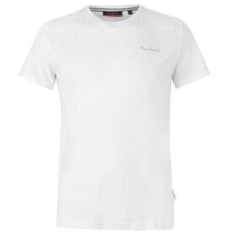 Tričko Pierre Cardin Plain T Shirt Mens White