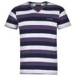 Tričko Pierre Cardin V Neck Stripe T Shirt Mens Navy