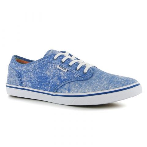 Vans Atwood Low Print Canvas Trainers Blue/White